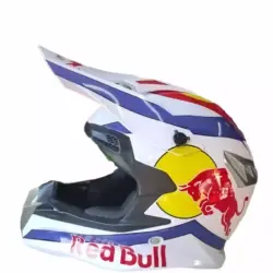 Мотокрос каска Red Bull заден изглед