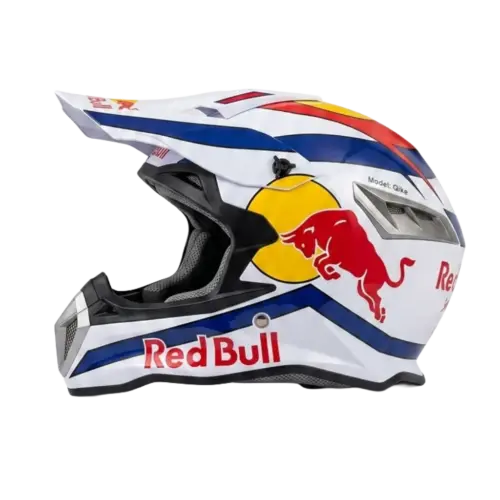 Мотокрос Каска – Red Bull Дизайн