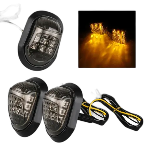 12V 9 LED Мигачи за мотори - безопасност и видимост