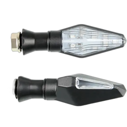 2 броя LED мигачи за мотори с карбонова повърхност