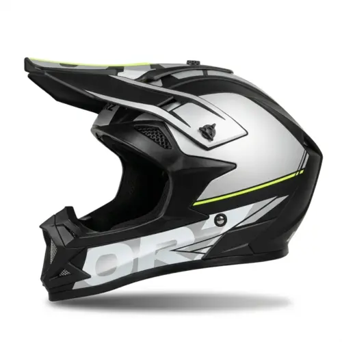 ORZ MT-31 – Мотокрос Каска сиво-черен мат размер L – MotoManShop.com