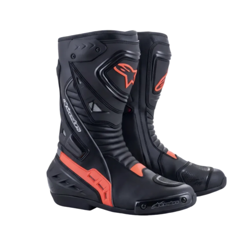 Спортни мото ботуши Alpinestars – Черно-червени